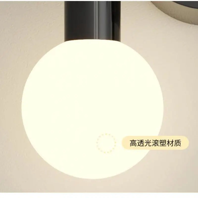 applique murale nordique en métal avec ampoules led éclairage industriel