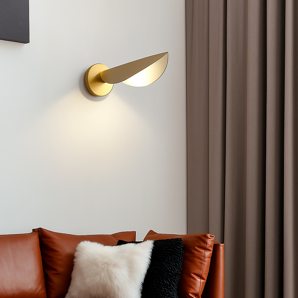 applique murale nordique à led avec feuilles réglables pour décoration intérieure