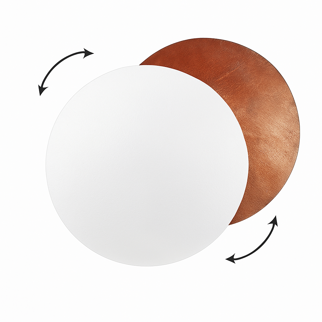 applique murale nordique lune éclipse ronde rotative décoration maison