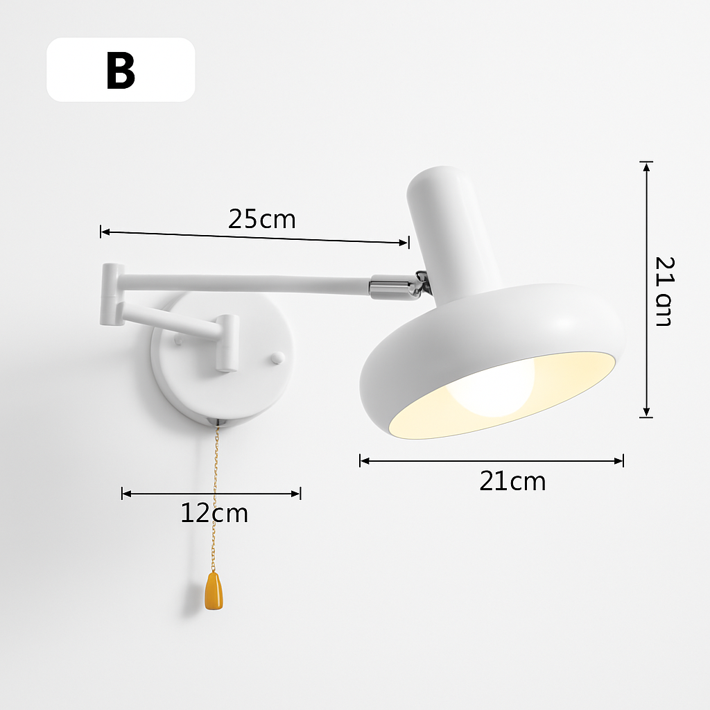 applique murale nordique pliable design pour lecture