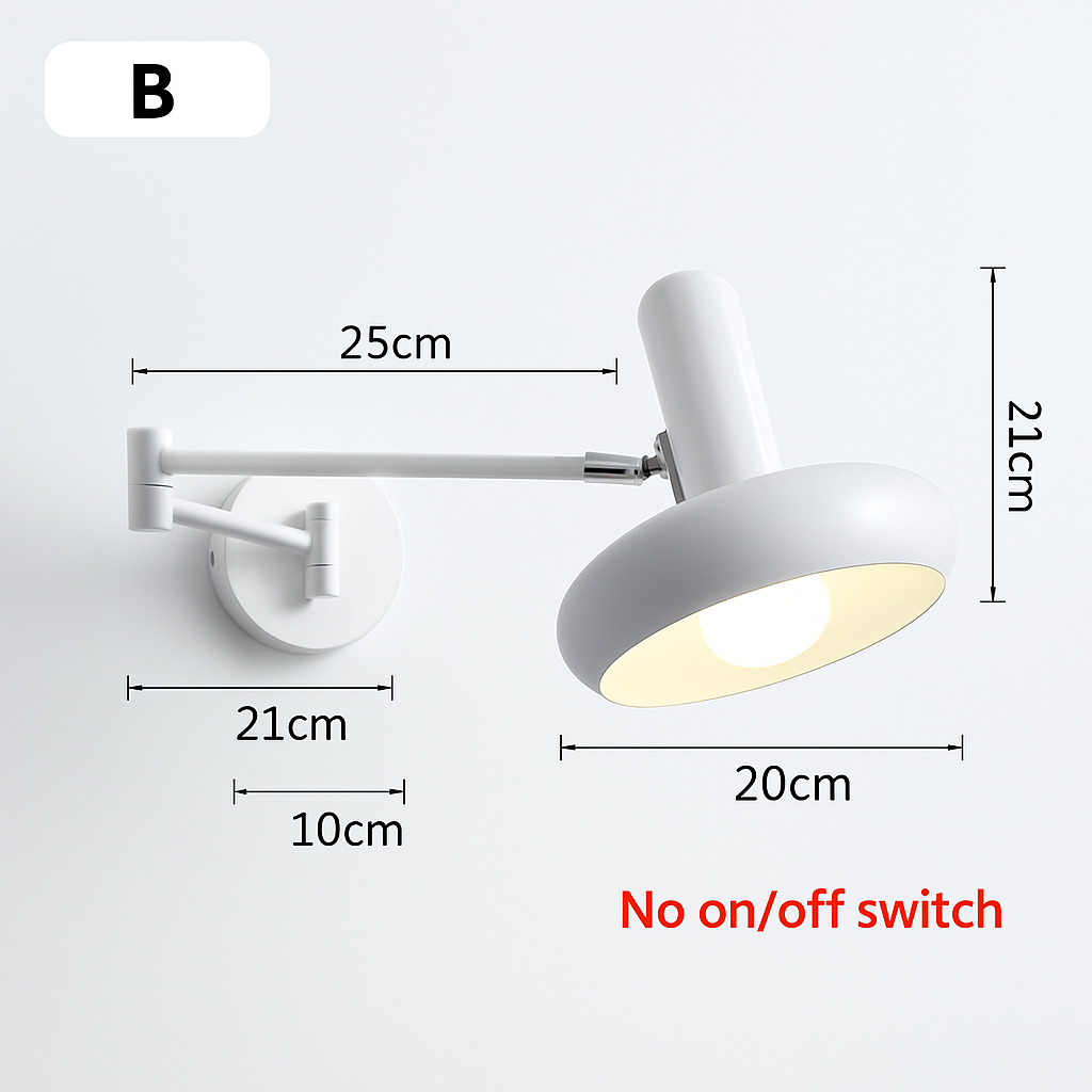 applique murale nordique pliable design pour lecture