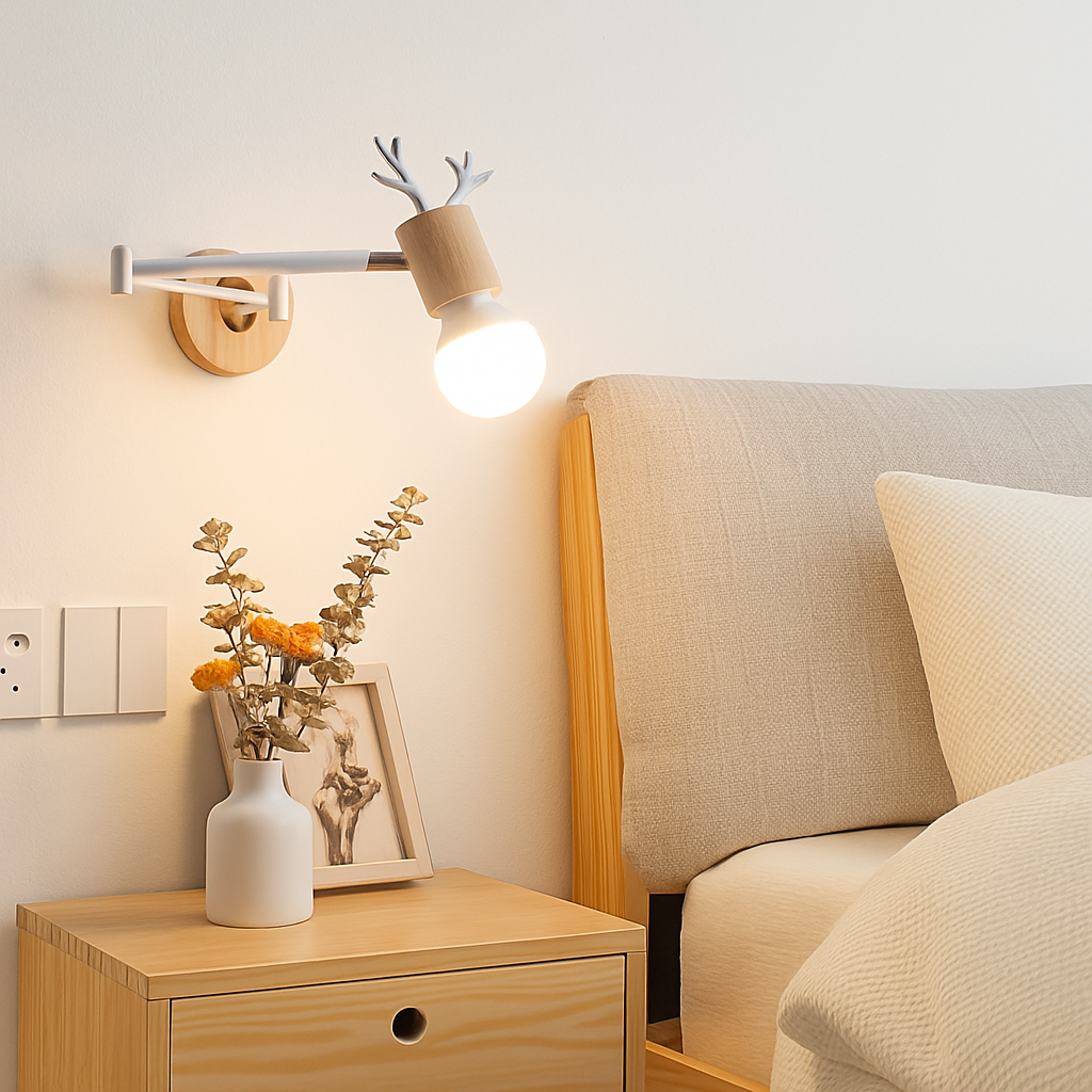 applique murale nordique pliable design pour lecture