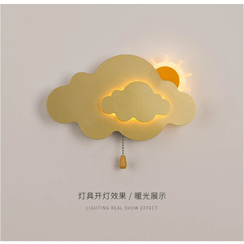 applique murale nuage design artistique pour décoration intérieure