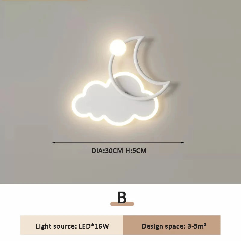applique murale nuage moderne pour chambre enfant décorative