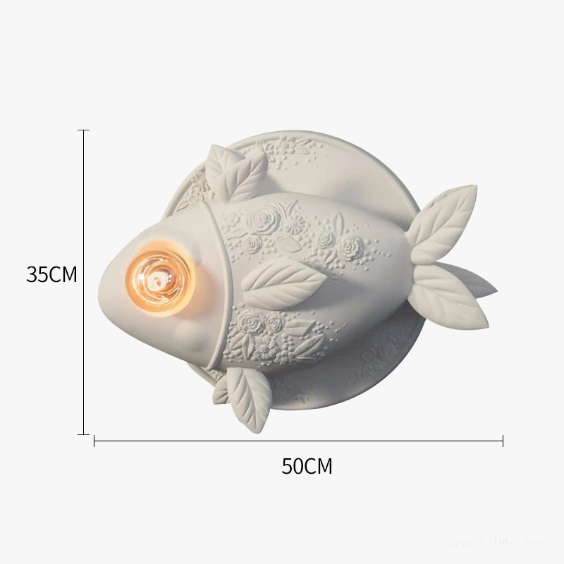applique murale poisson lumineux pour décoration intérieure