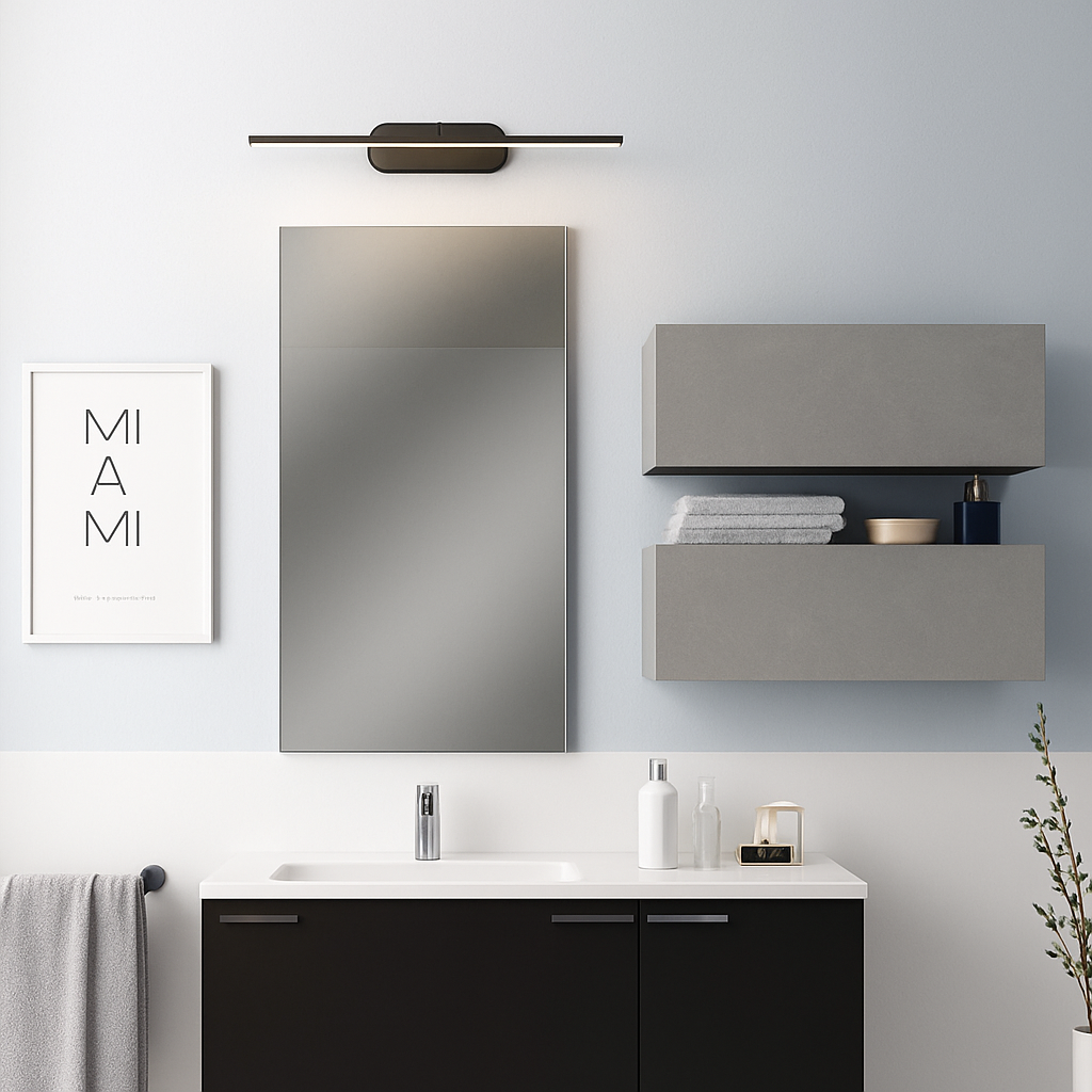 applique murale réglable 180 degrés pour miroir de toilette