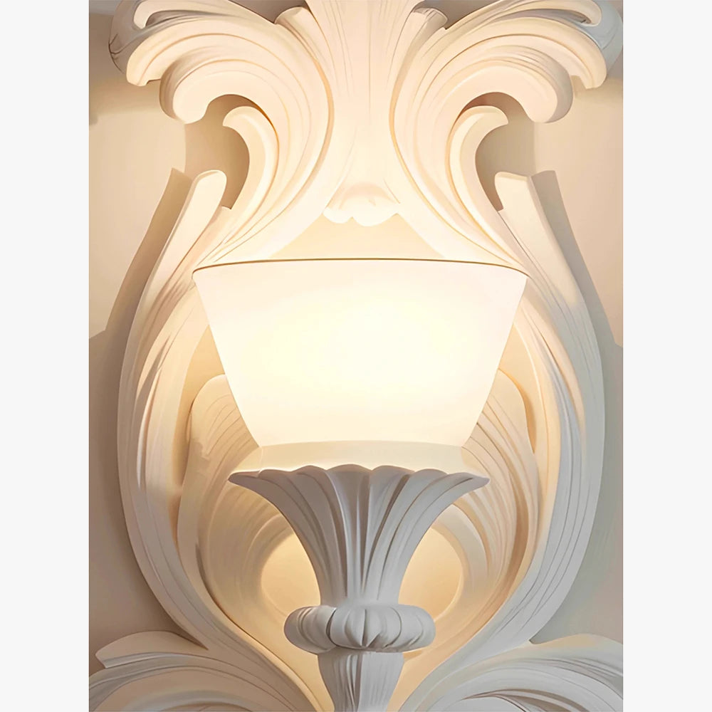 applique murale rétro française sculptée nordique de luxe décorative