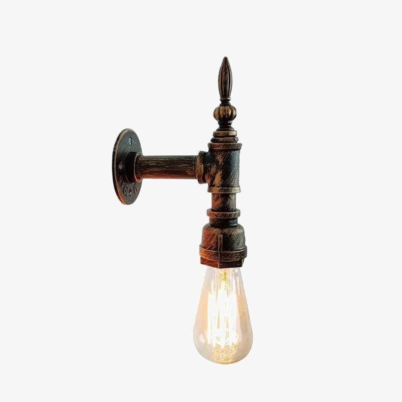 applique murale rétro tuyau d'eau luminaire décoratif intérieur