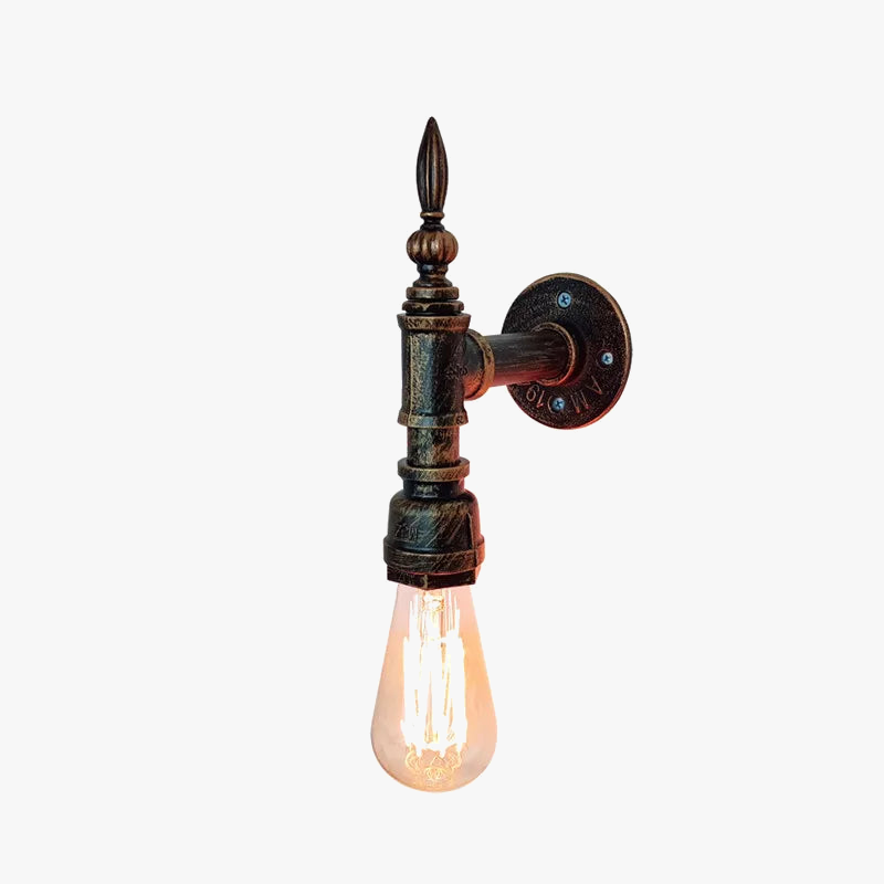 applique murale rétro tuyau d'eau luminaire décoratif intérieur