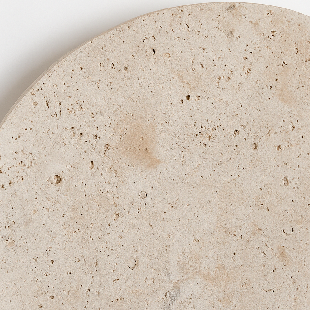 applique murale ronde en pierre naturelle pour ambiance artistique