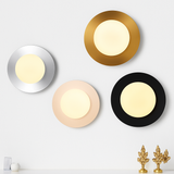 applique murale ronde moderne en verre style nordique