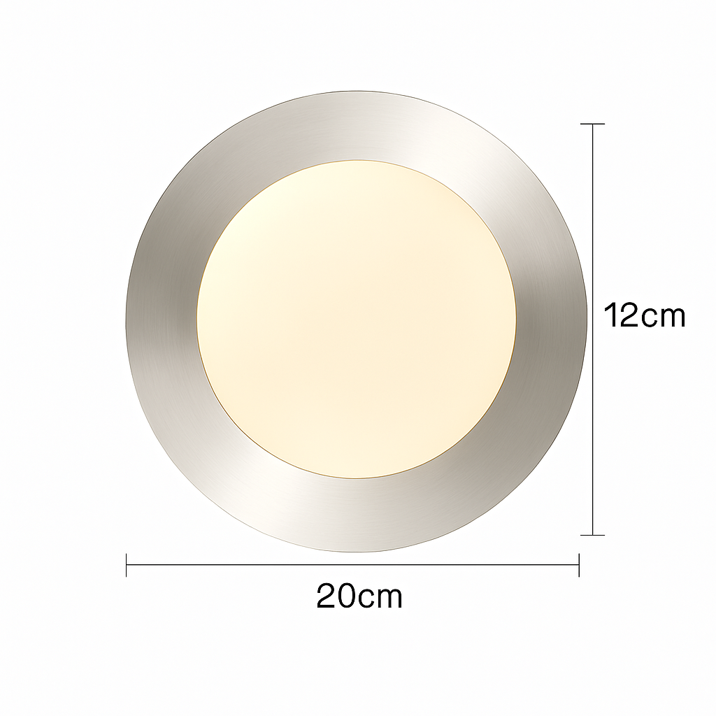 applique murale ronde moderne en verre style nordique