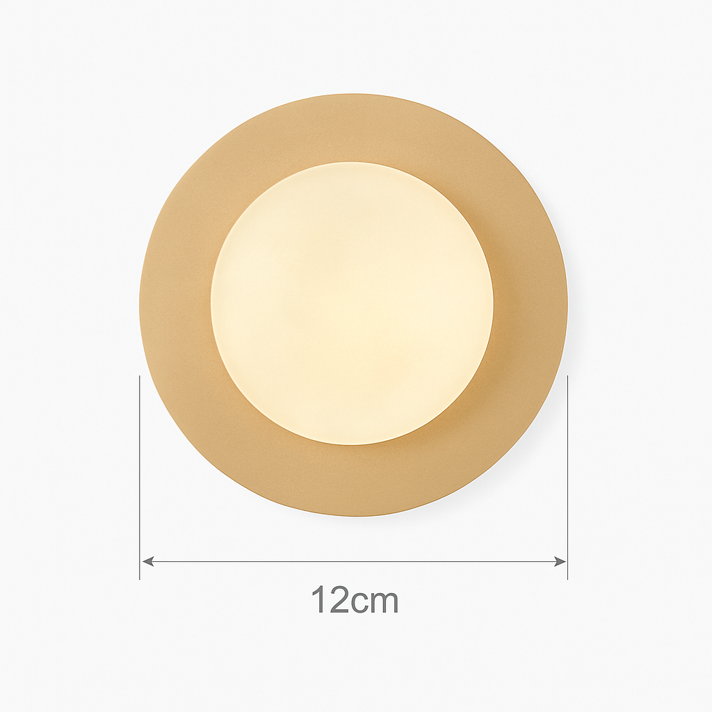 applique murale ronde moderne en verre style nordique