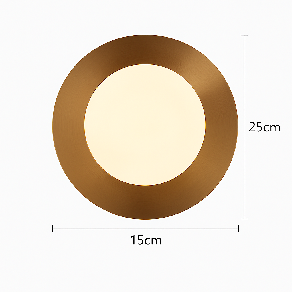 applique murale ronde moderne en verre style nordique