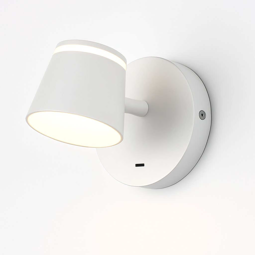 applique murale rotative nordique avec interrupteur lampe de lecture led réglable