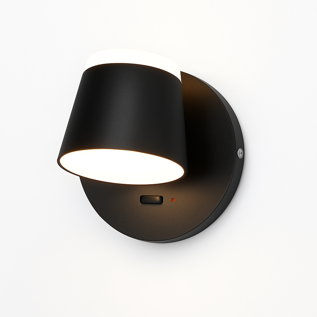 applique murale rotative nordique avec interrupteur lampe de lecture led réglable