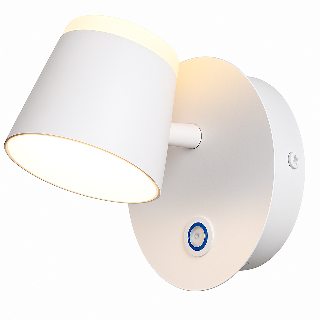 applique murale rotative nordique avec interrupteur lampe de lecture led réglable