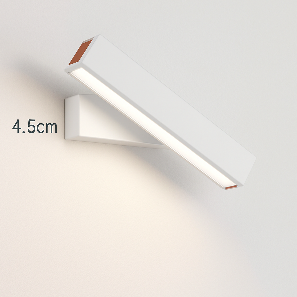 Applique murale rotative nordique en bois massif led réglable
