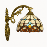 Applique murale rustique et antique avec vitraux Tiffany