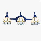 Applique murale rustique LED bleu style Méditerranéen