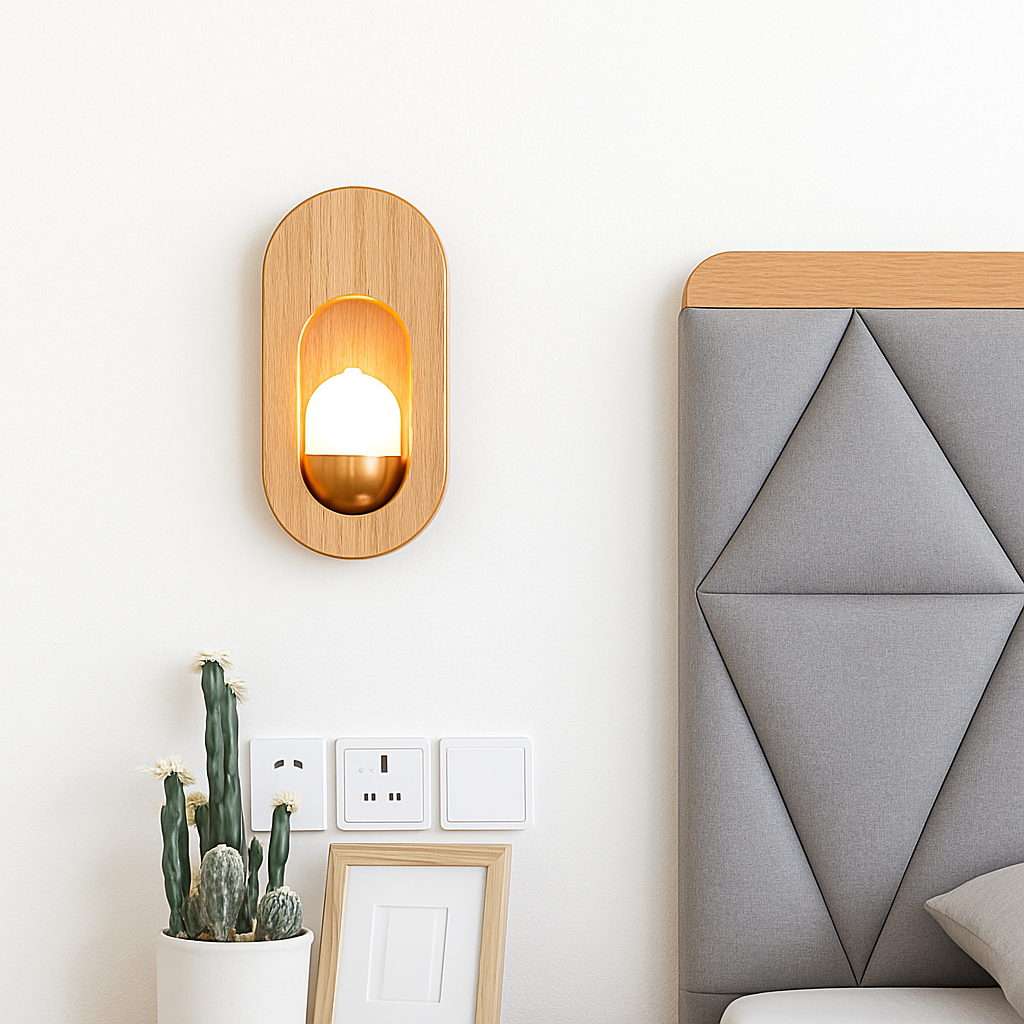 Applique murale scandinave LED avec oeuf lumineux Chaymae