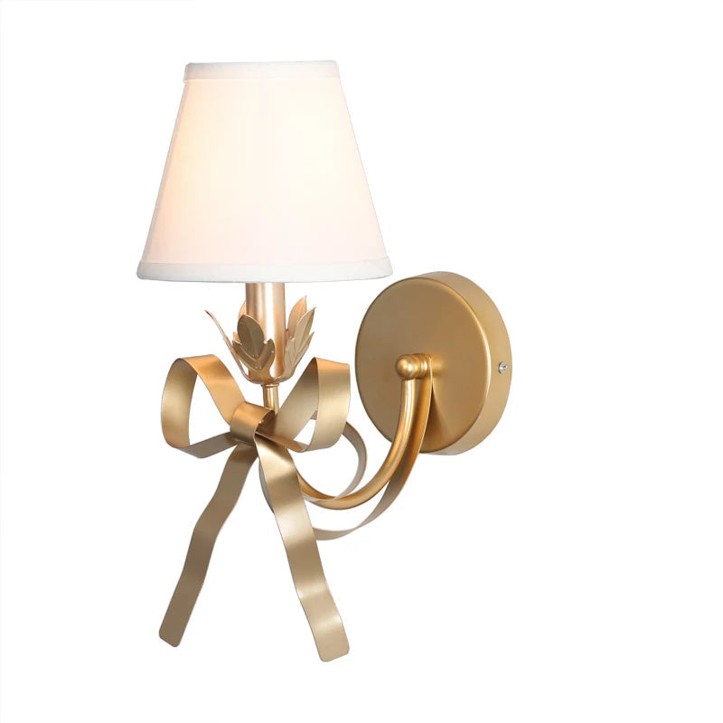 applique murale simple et moderne avec nœud papillon décoratif de luxe
