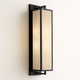 applique murale simple style chinois avec couverture en lin