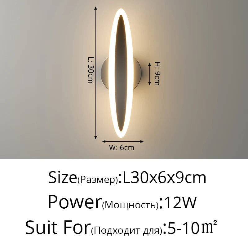 applique murale simple style moderne créatif loft led