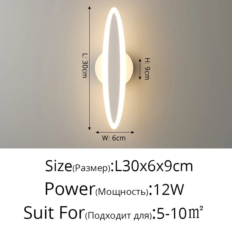 applique murale simple style moderne créatif loft led