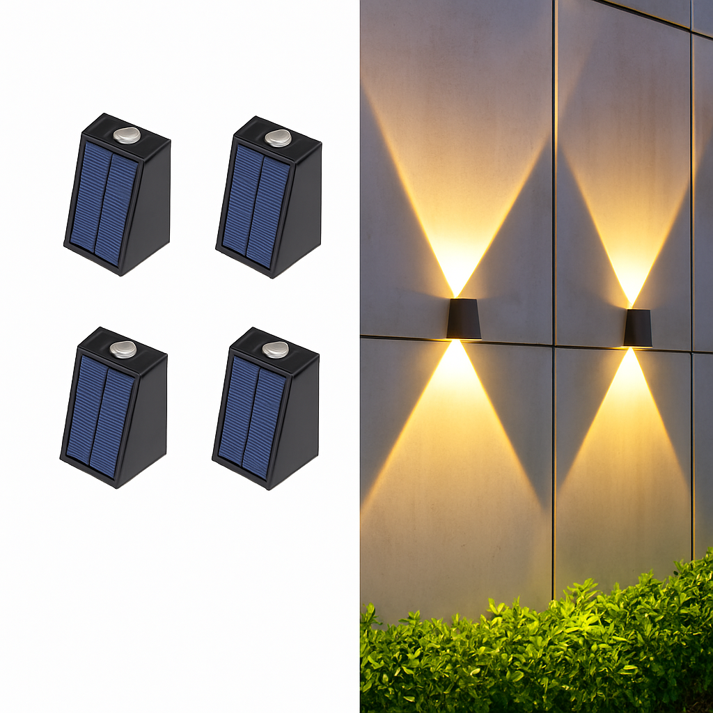 Applique murale solaire d'extérieur à LED