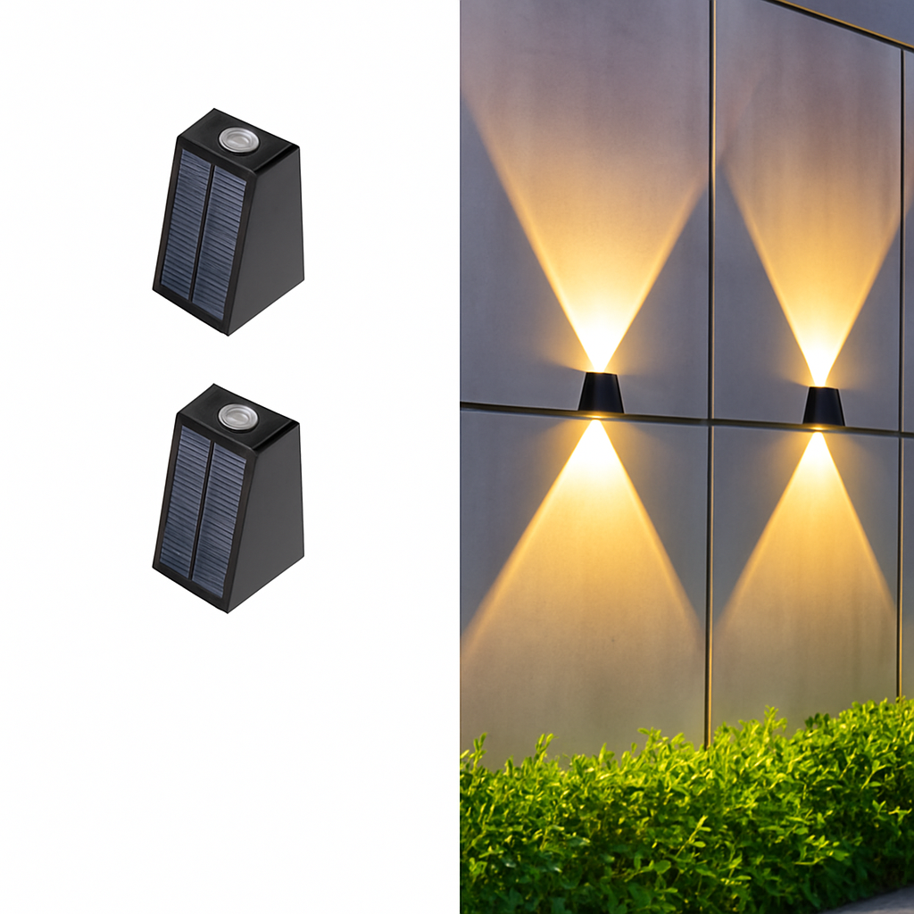 Applique murale solaire d'extérieur à LED