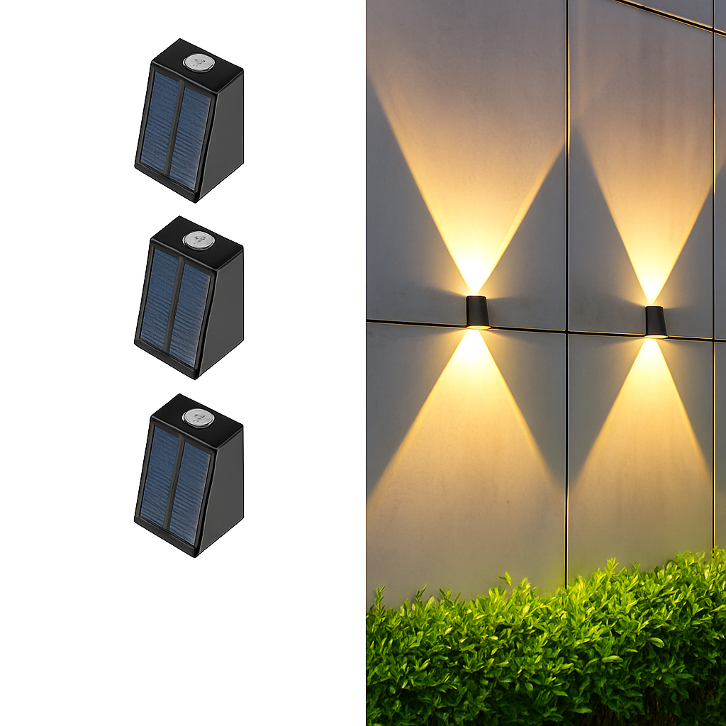 Applique murale solaire d'extérieur à LED