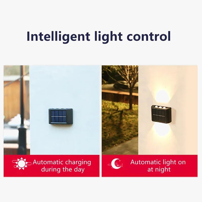 applique murale solaire à led éclairage extérieur étanche décoratif