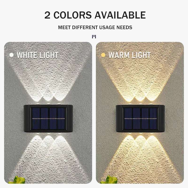applique murale solaire à led éclairage extérieur étanche décoratif