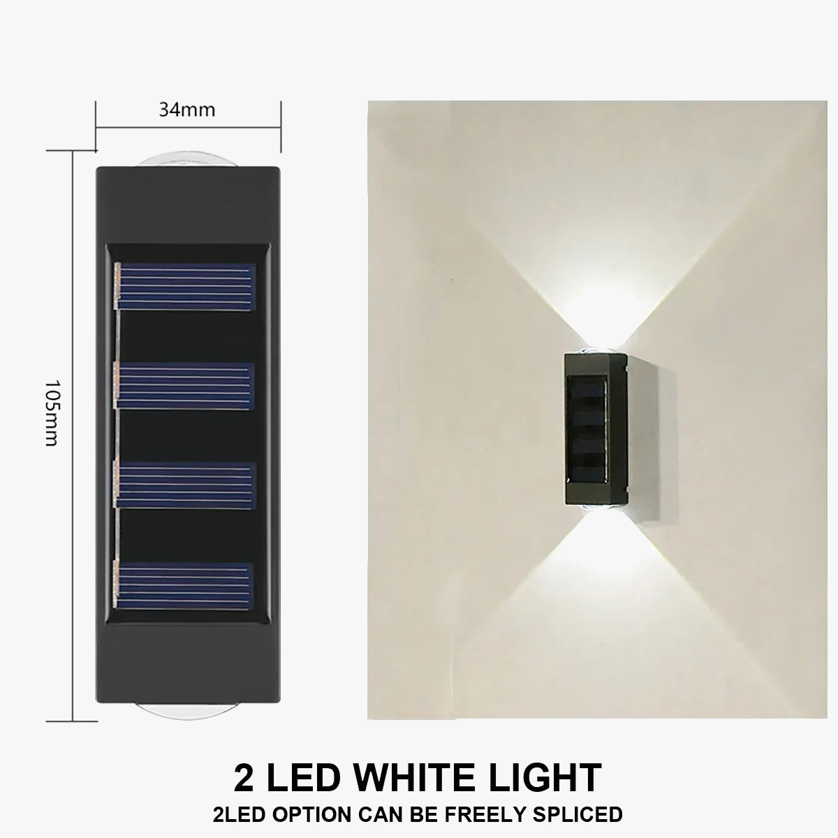 applique murale solaire à led éclairage extérieur étanche décoratif