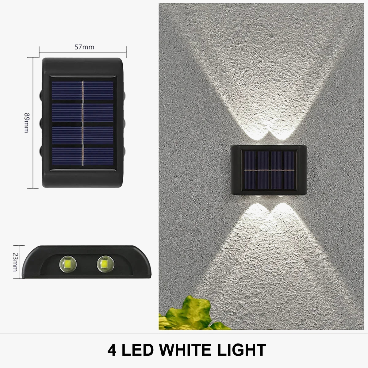 applique murale solaire à led éclairage extérieur étanche décoratif