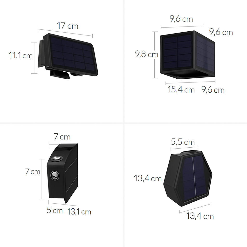 applique murale solaire led extérieure étanche pour jardin