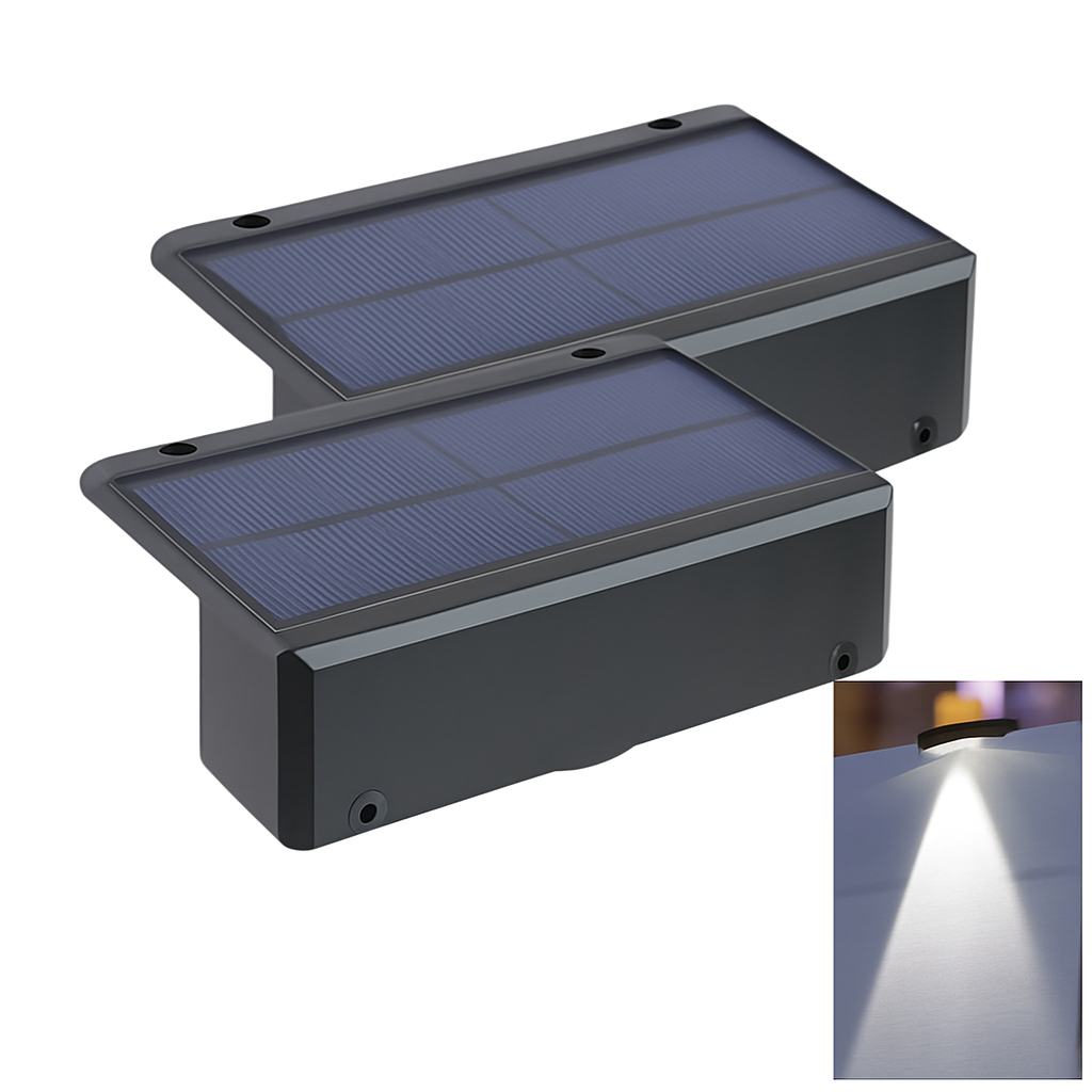 applique murale solaire led étanche pour extérieur jardin balcon patio
