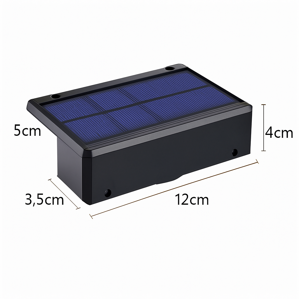 applique murale solaire led étanche pour extérieur jardin balcon patio