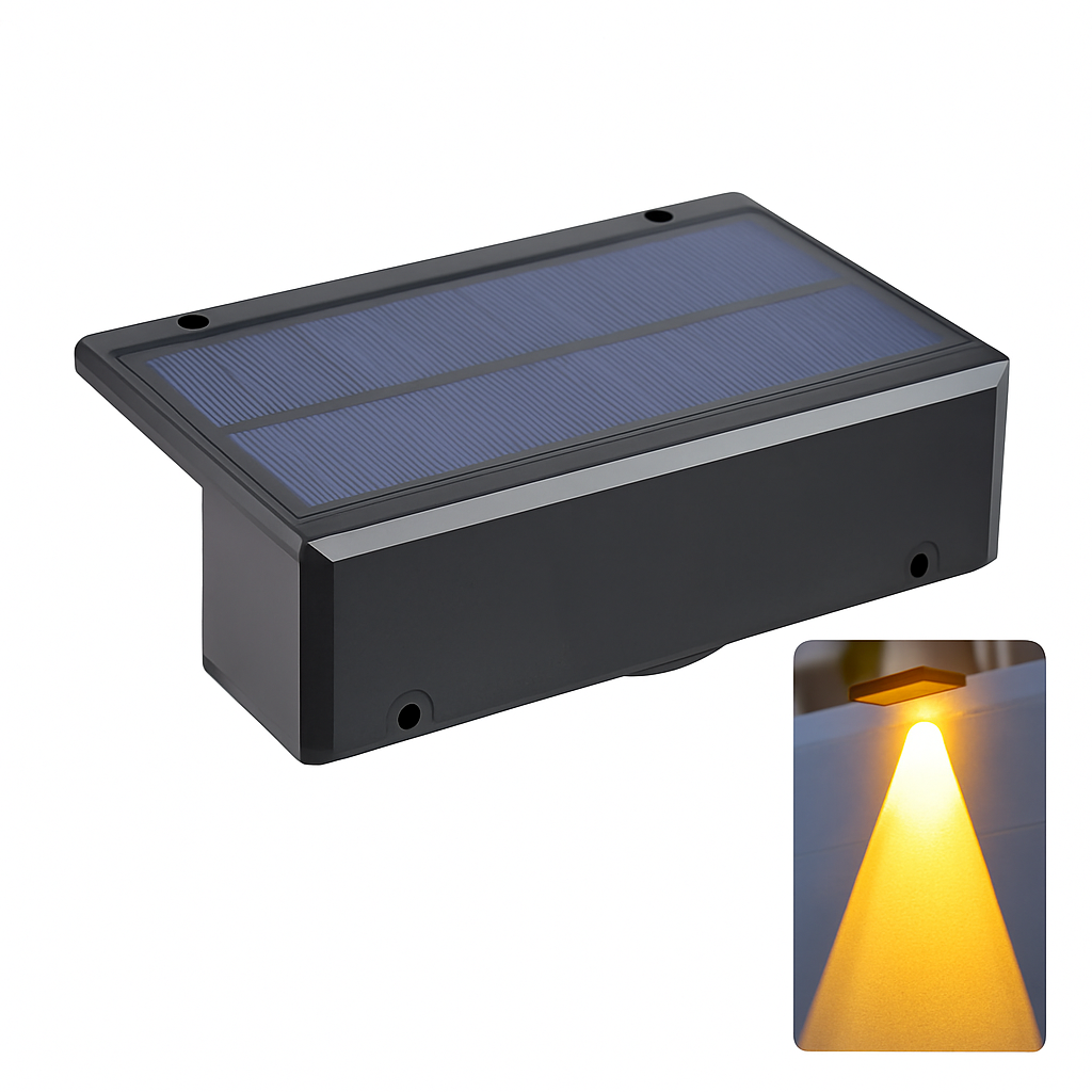 applique murale solaire led étanche pour extérieur jardin balcon patio
