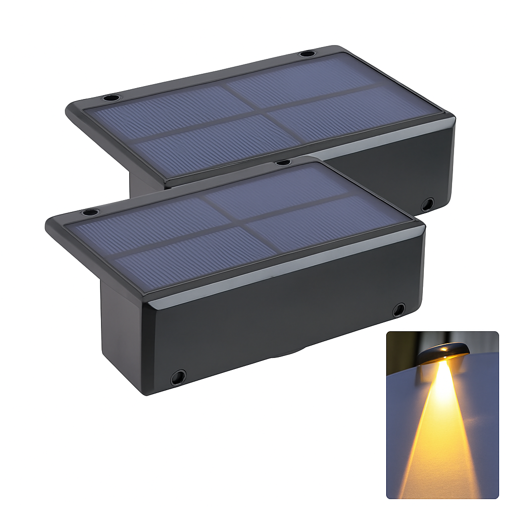 applique murale solaire led étanche pour extérieur jardin balcon patio