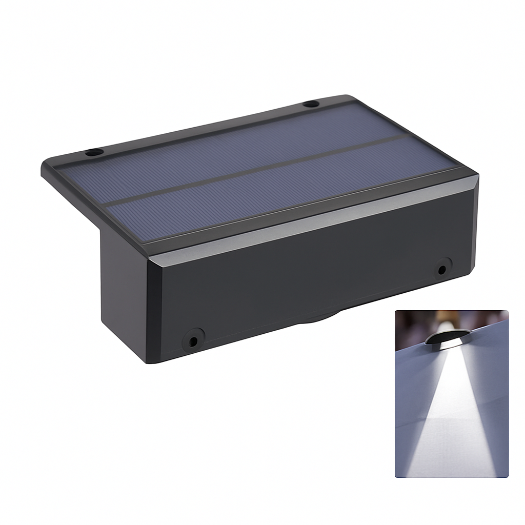 applique murale solaire led étanche pour extérieur jardin balcon patio