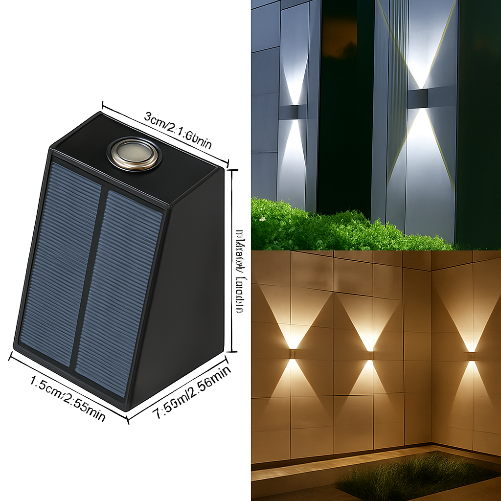 applique murale solaire pour jardin éclairage extérieur décoratif