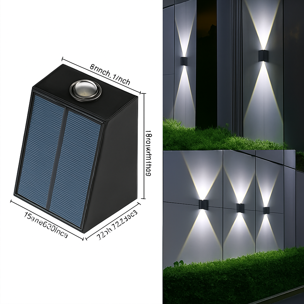 applique murale solaire pour jardin éclairage extérieur décoratif