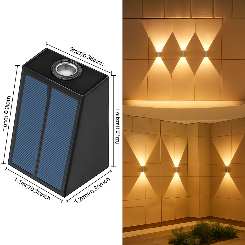 applique murale solaire pour jardin éclairage extérieur décoratif