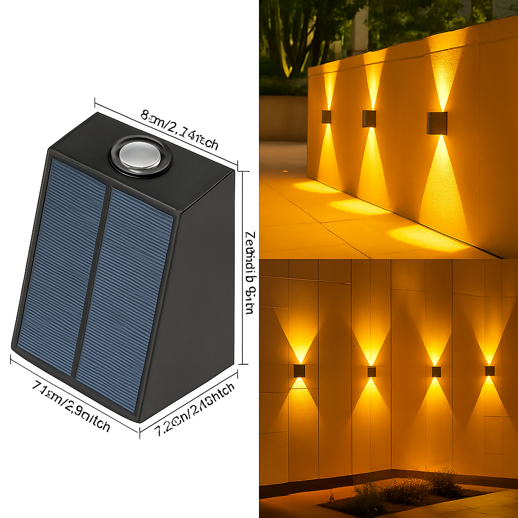 applique murale solaire pour jardin éclairage extérieur décoratif