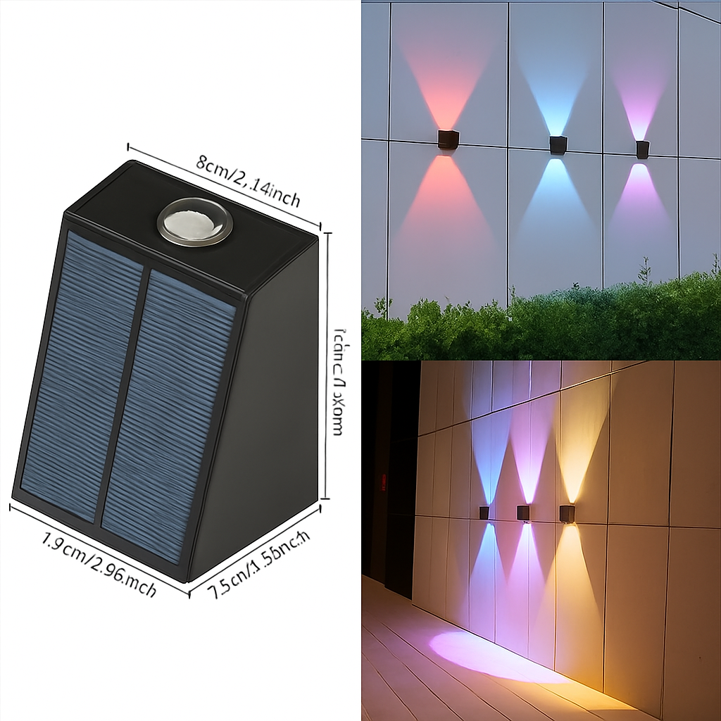applique murale solaire pour jardin éclairage extérieur décoratif