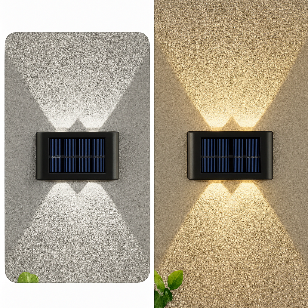 applique murale solaire étanche pour décoration extérieure jardin