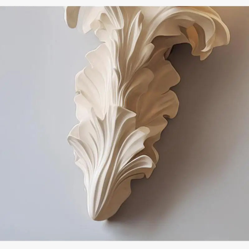 applique murale style français vintage en plâtre avec led