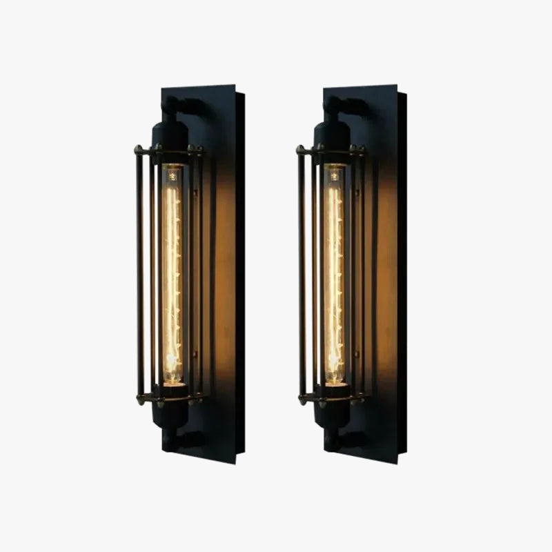 applique murale style industriel rétro led éclairage maison décor intérieur